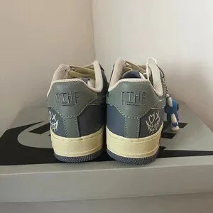 Nike Gray Blue And Cream Violent Bear Pendant Couple Sneakers Nike | Shoes | Nike Gray Blue And Cream Violent Bear Pendant  main image 2
